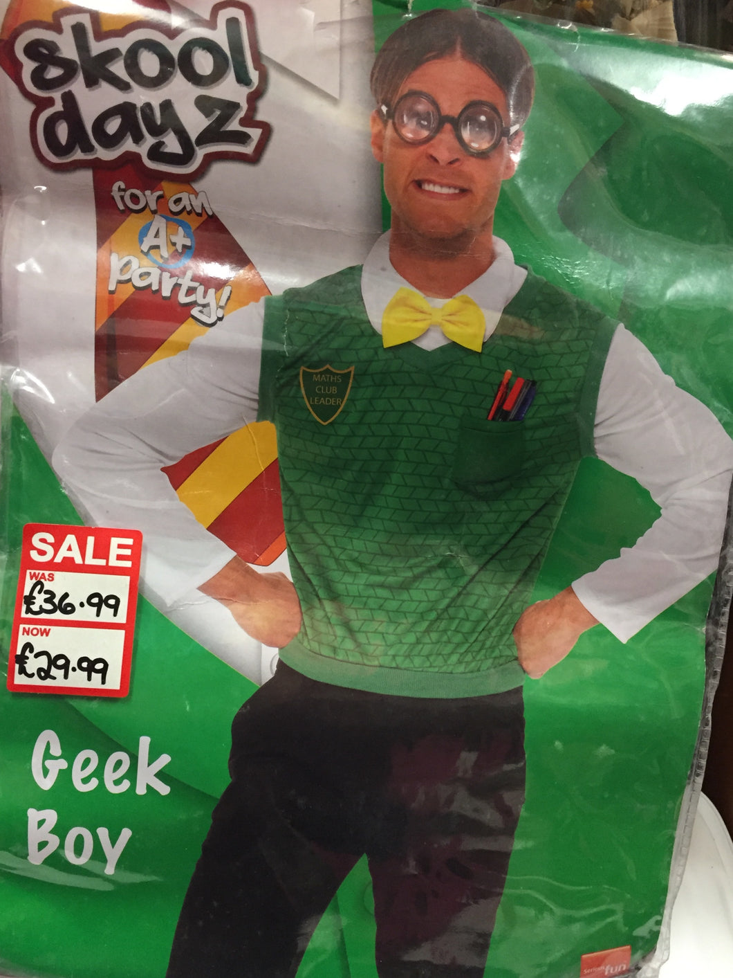 Skool Dayz Geek Boy costume