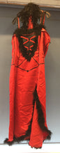 Load image into Gallery viewer, Ladies Red Dress with Feather Boa &amp; Gloves
