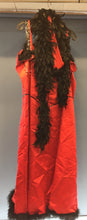 Load image into Gallery viewer, Ladies Red Dress with Feather Boa &amp; Gloves
