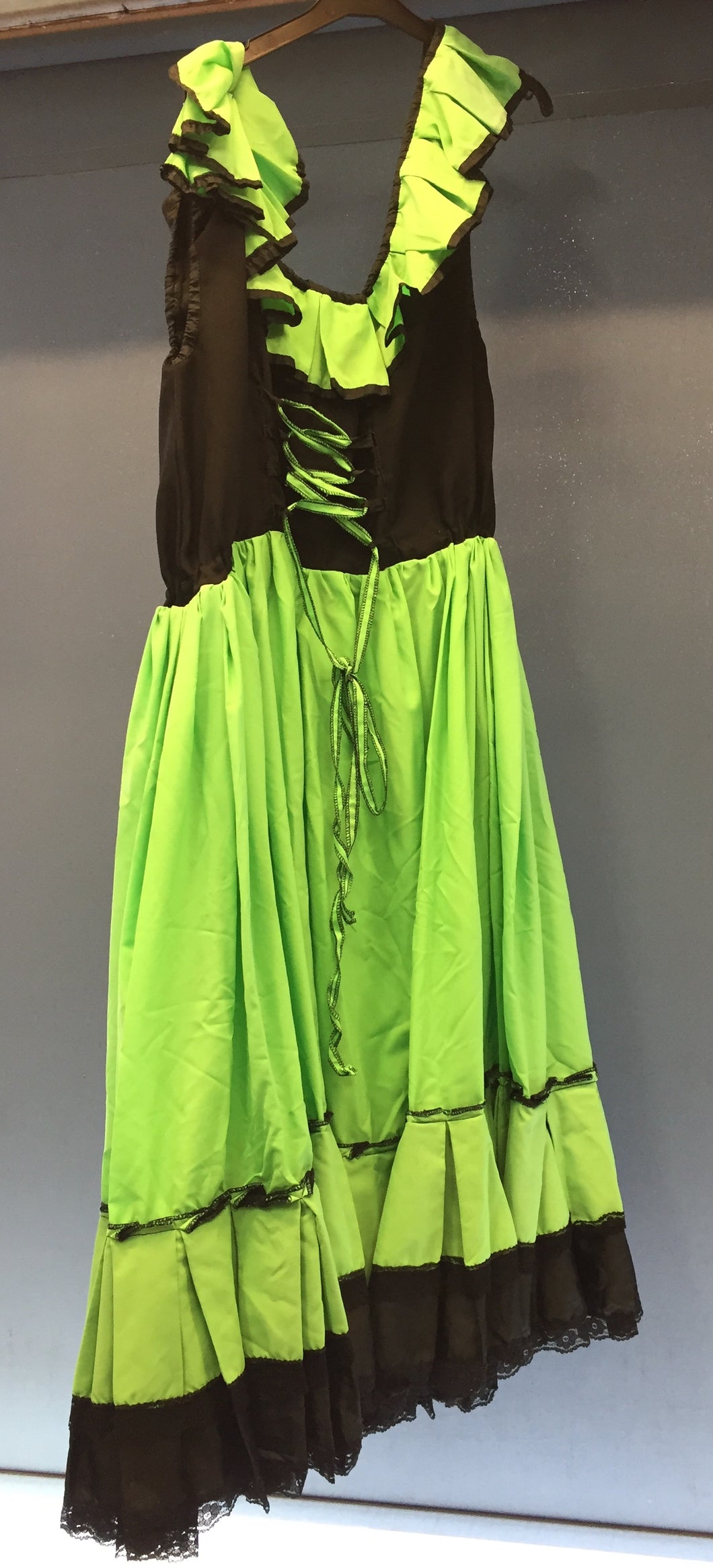 Green & Black Ladies Gown