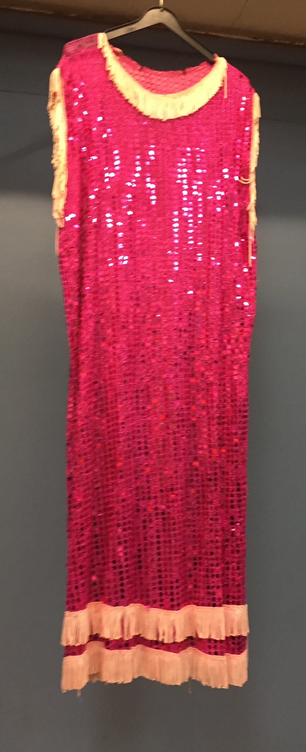 Ladies Handmade Pink Sequin Dress