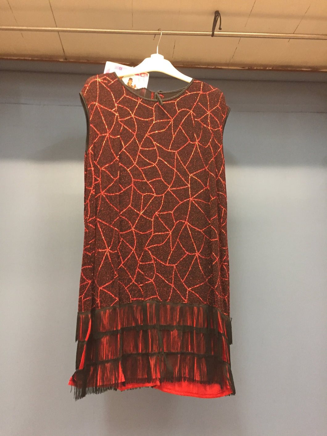 Show life Ladies Red Sparkly Dress