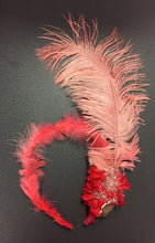 Load image into Gallery viewer, Pink Dress with Feather hairband
