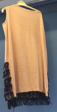 Load image into Gallery viewer, Ladies Pink Dress with Blue Fringe detail
