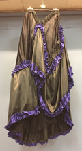 Load image into Gallery viewer, Ladies Black &amp; Purple Ruffled Skirt
