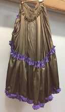 Load image into Gallery viewer, Ladies Black &amp; Purple Ruffled Skirt

