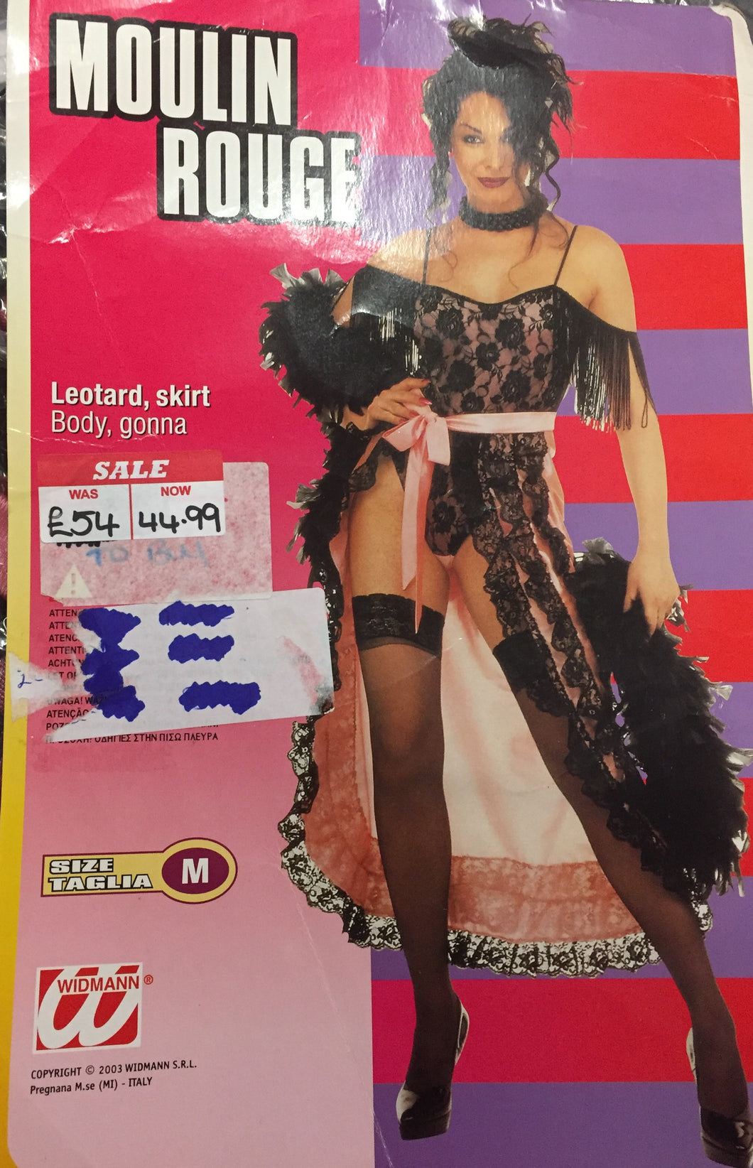 Ladies Moulin Rouge Costume