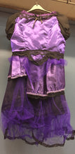 Load image into Gallery viewer, Ladies Purple &amp; Black Top &amp; Skirt 2 Piece Costume
