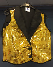Load image into Gallery viewer, Gold Sequin Waistcoat

