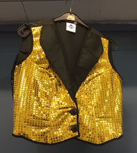 Load image into Gallery viewer, Gold Sequin Waistcoat
