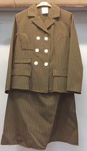 Load image into Gallery viewer, Ladies 2 Piece Gangster Girl Costume - Pinstripe Jacket &amp; Skirt set
