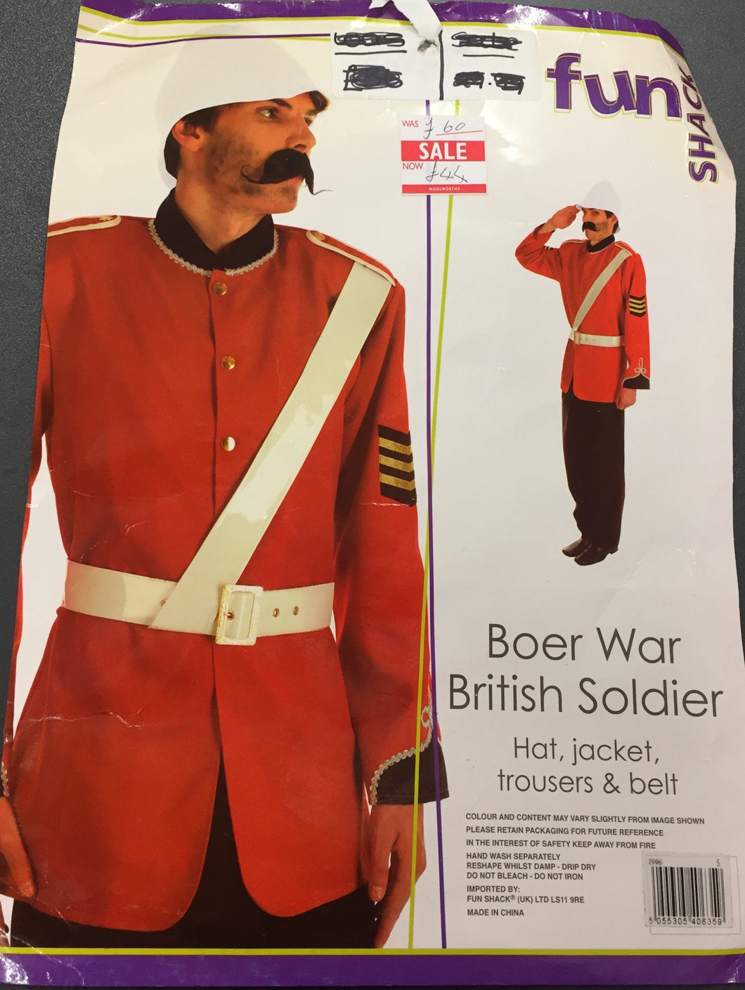 Fun Shack Adult Boer War British Soldier Costume