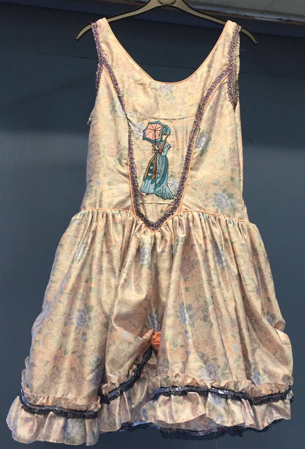 Ladies Floral Steampunk Dress