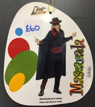 Load image into Gallery viewer, Male Mask Of Zorro adult Costume
