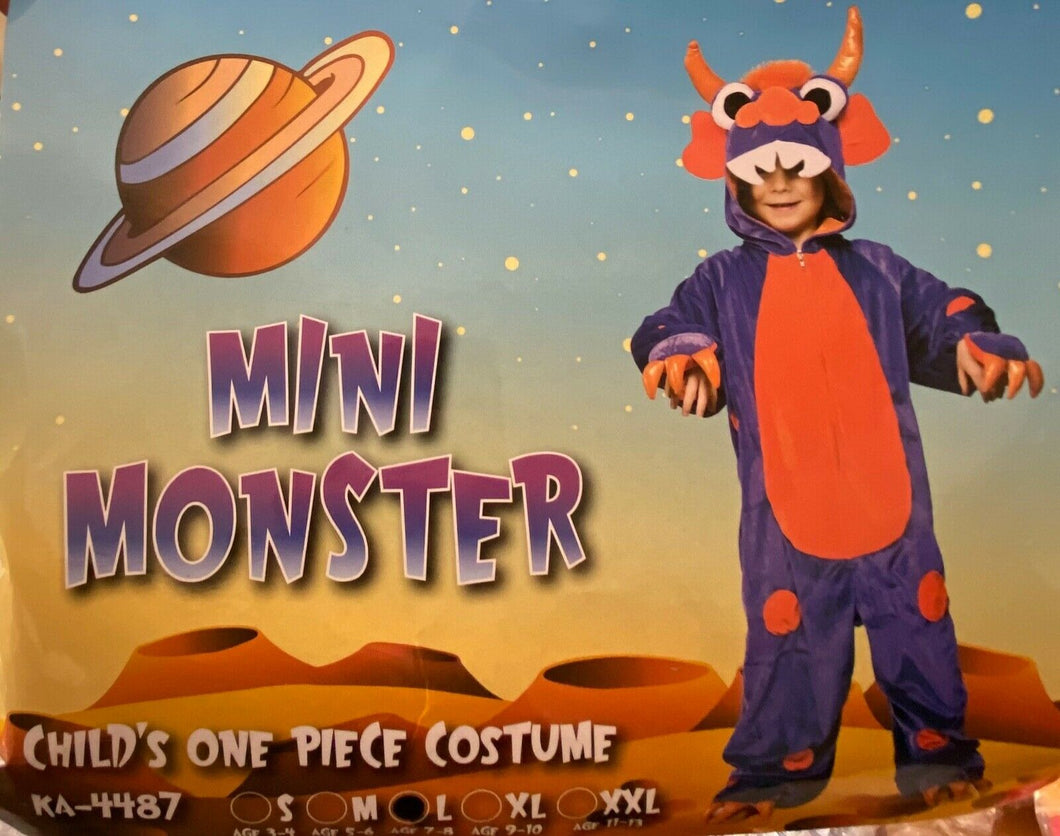 Boys Purple Mini Monster Costume