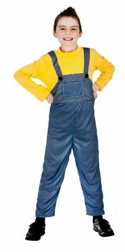 Boys Mischievous Worker Yellow Costume Book Week