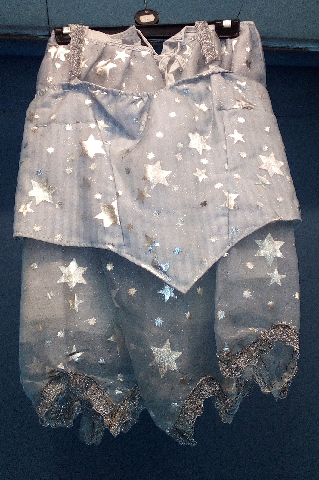 Handmade Adult Silver glitter Top and Skirt set
