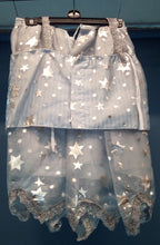 Load image into Gallery viewer, Handmade Adult Silver glitter Top and Skirt set
