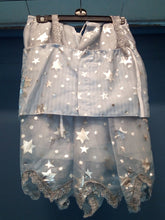 Load image into Gallery viewer, Handmade Adult Silver glitter Top and Skirt set
