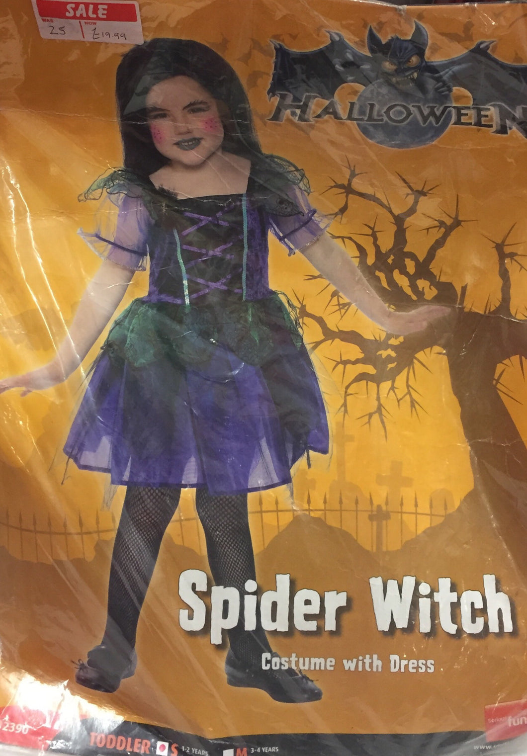 Smiffy's Spider Witch Toddler Costume