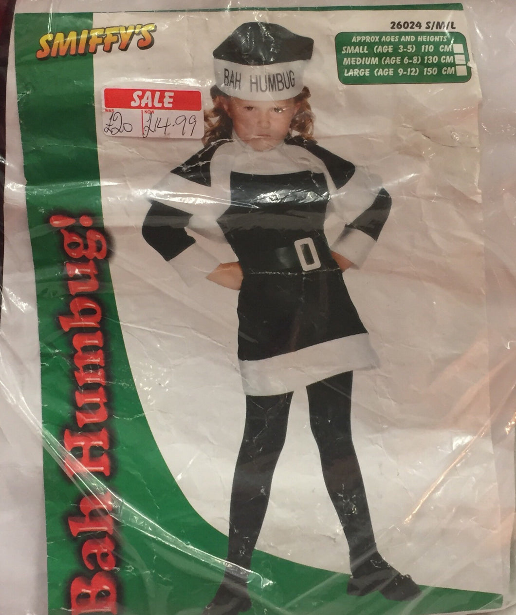 Smiffy's Girls Bah Humbug Costume