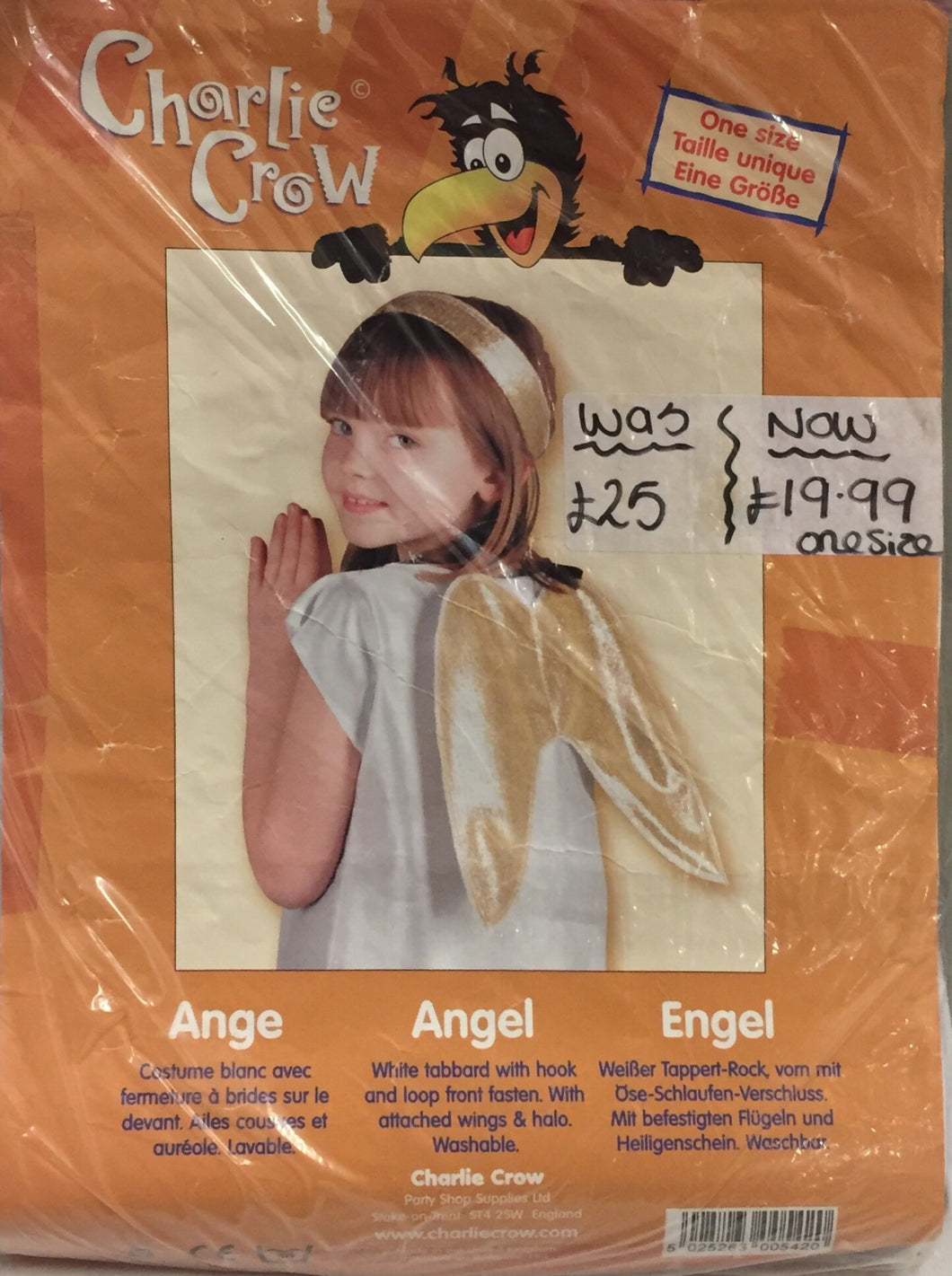 Charlie Crow Child's Angel Costume